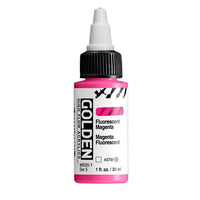 GOLDEN Fluorescenční akrylová barva s vysokým průtokem 30 ml – 8505 purpurová