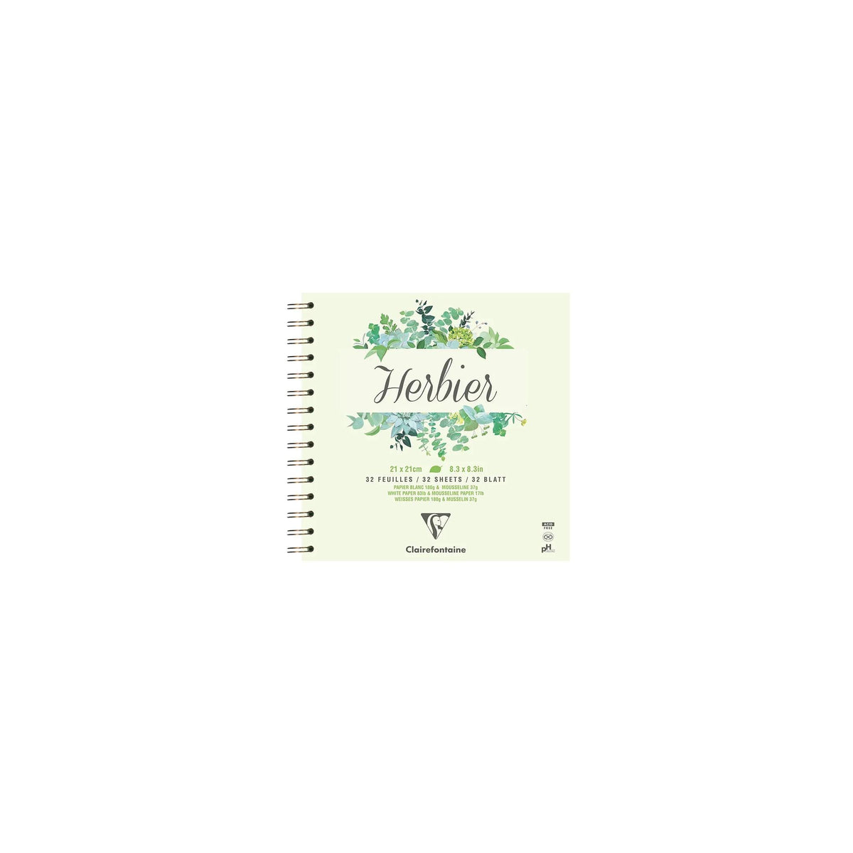 Herbář CLAIREFONTAINE 180 g/m² 21 x 21 cm - 32 listů