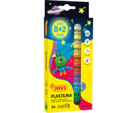 JOVI Glow přírodní plastelína 10 x 15 g – 8 barev + 2 svítící ve tmě
