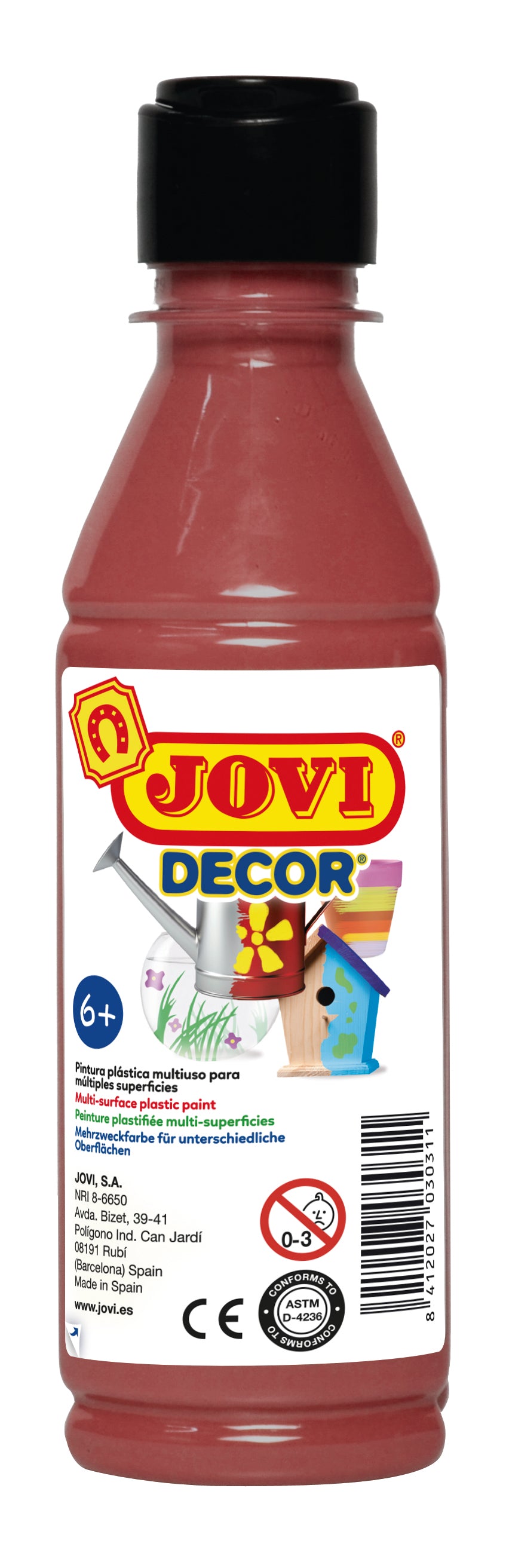 JOVI Jovidecor akrylová barva 250 ml – hnědá
