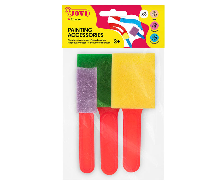 JOVI velké pěnové štětce 3 ks