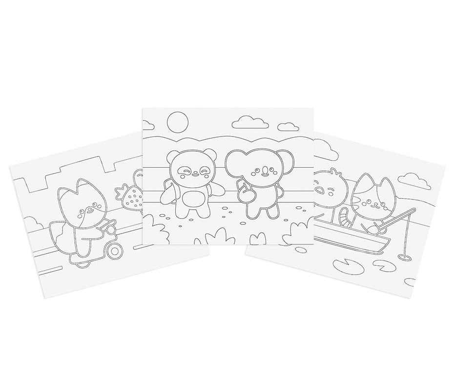 JOVI Play&Fun Kawaii sada na malování pískem – 12 ks