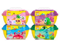 JOVI Play&Fun přírodní plastelína v kufříku Jurassic – sada s příslušenstvím