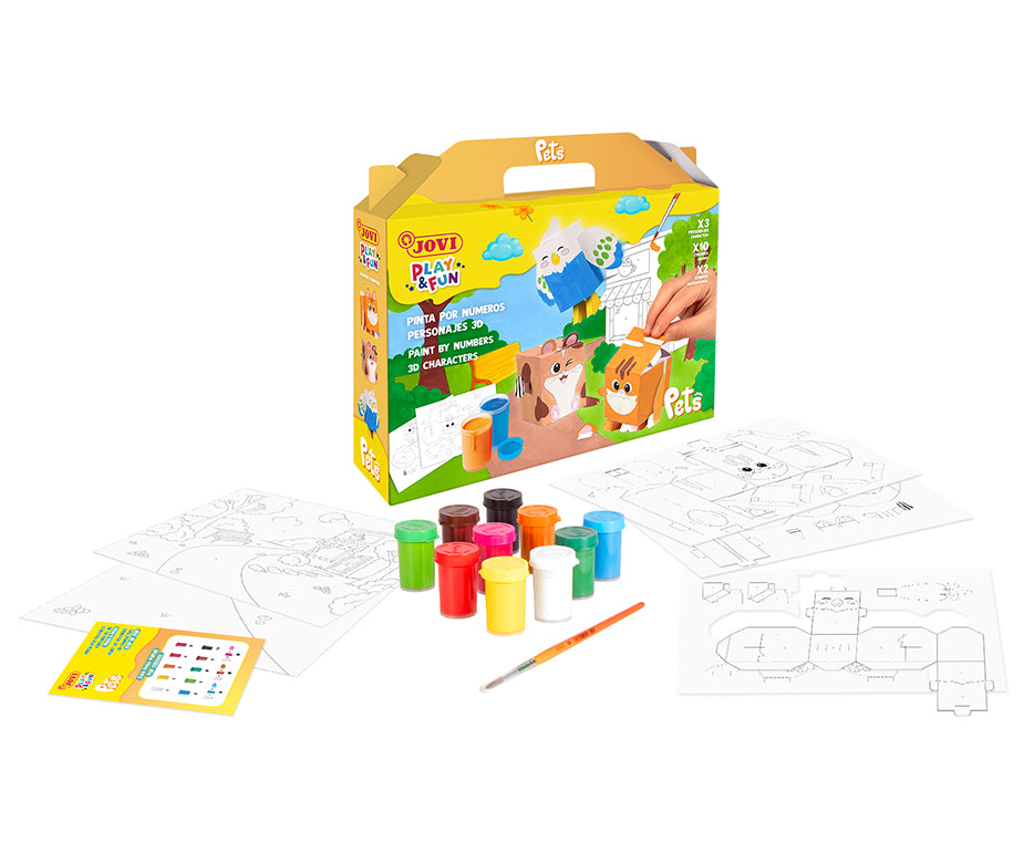 JOVI Play & Fun sada na malování kvašovou temperou 17 ks