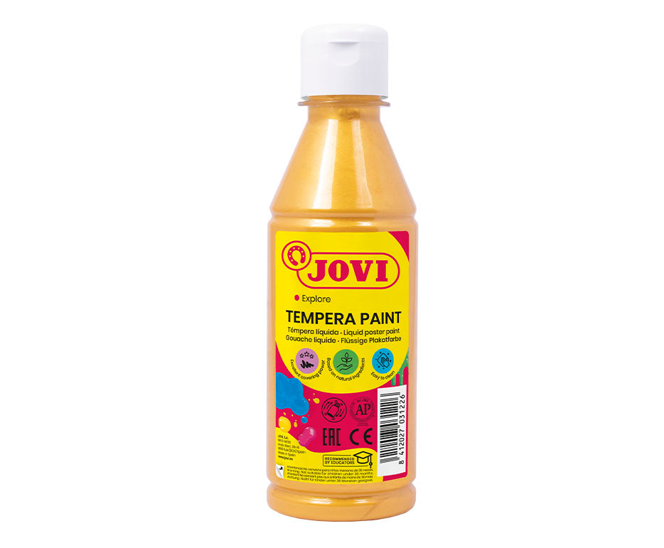 Metalická temperová barva JOVI Premium 250 ml – zlatá