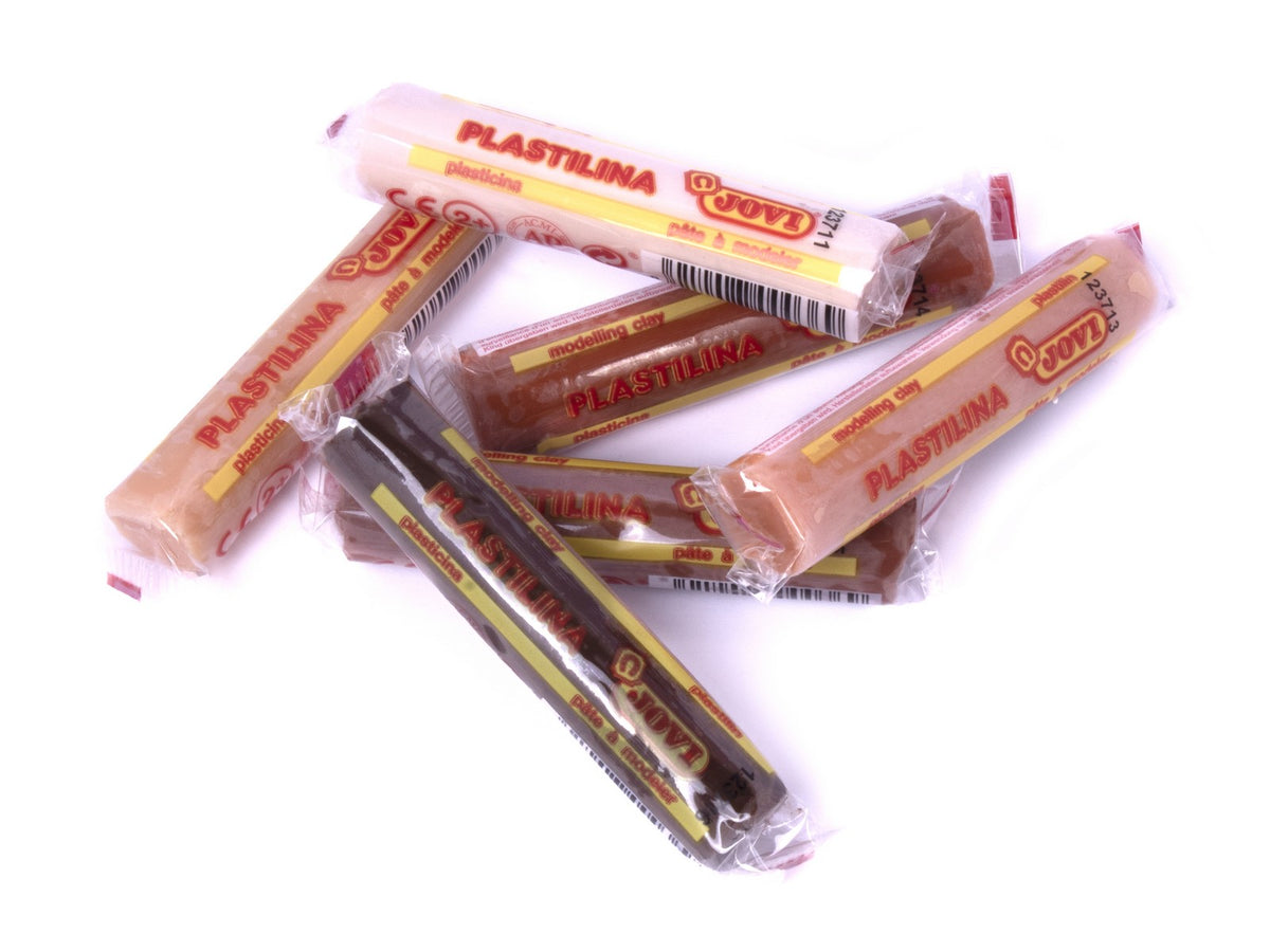 JOVI přírodní plastelína odstíny pleti 6 x 15 g