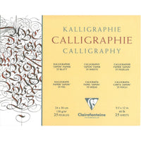Kaligrafický blok CLAIREFONTAINE Ivory 130 g 25 listů – 24 x 30 cm