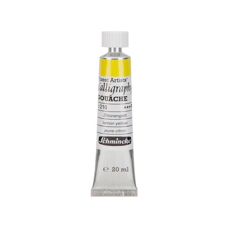 Kaligrafický kvaš Schmincke Calligraphy Gouache 20 ml – 210 citronově žlutá