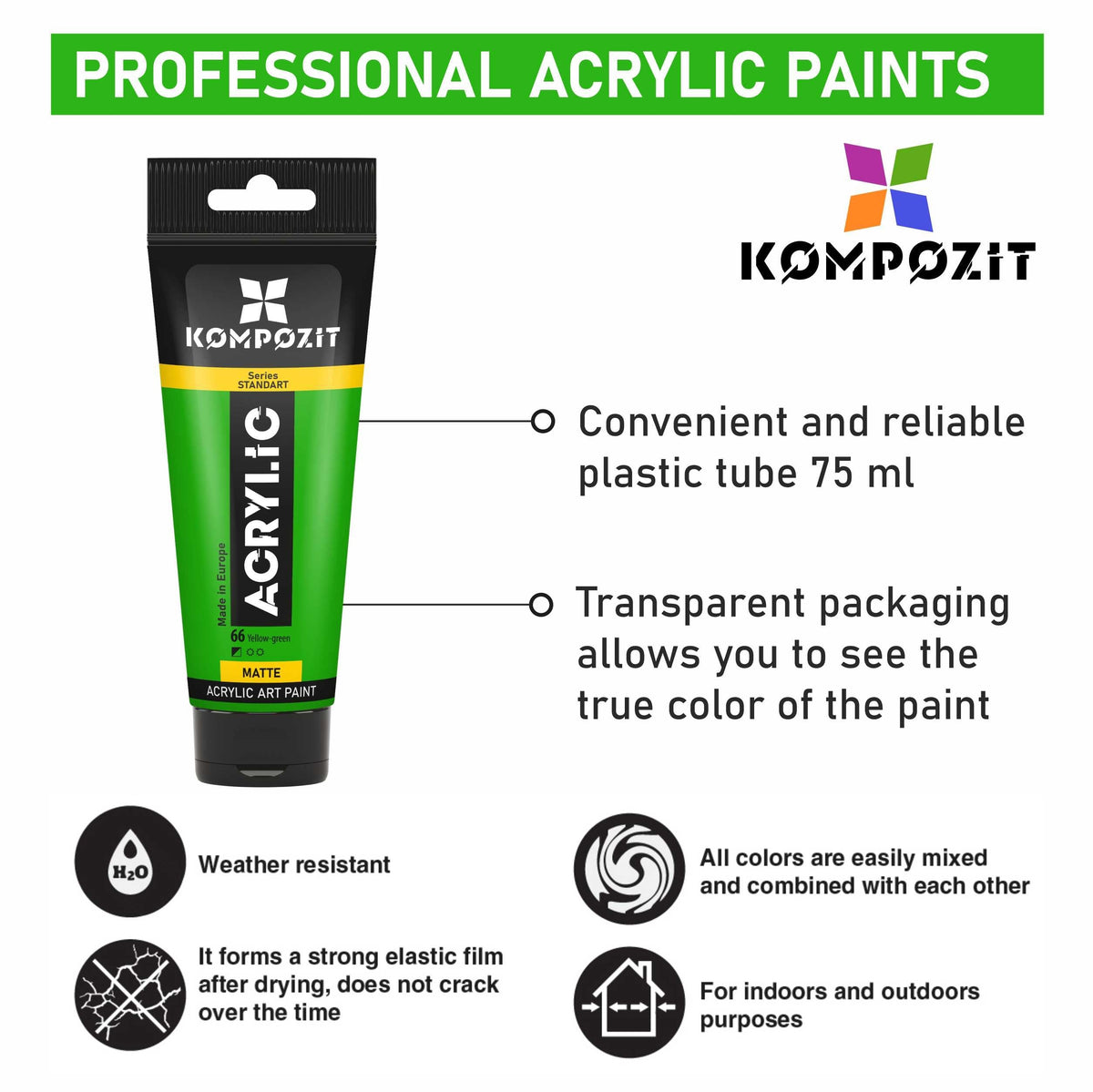 Akrylová barva STANDART Kompozit 75 ml