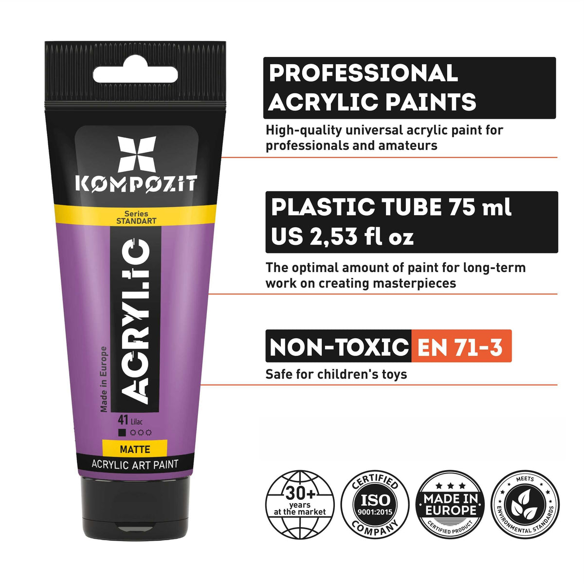 Akrylová barva STANDART Kompozit 75 ml