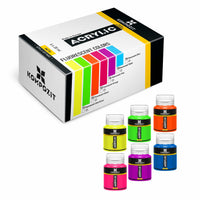 Sada akrylových barev Kompozit STANDART Fluorescent 6 x 20 ml