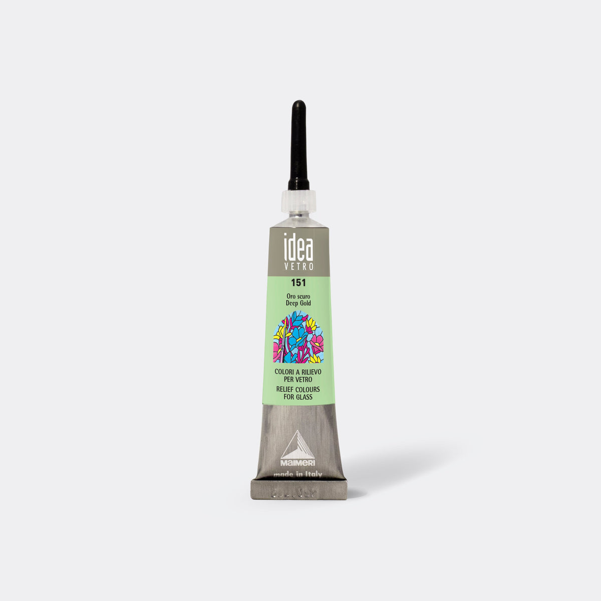 Konturovací barva MAIMERI Vetro Rilievo - 20 ml – Tmavě zlatá