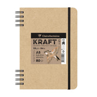 Kraftový skicovací blok CLAIREFONTAINE 115 g/m² A5 – A4 - 80 listů