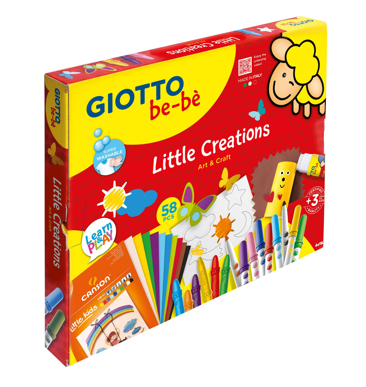 Kreativní sada na tvoření GIOTTO be-bè Little Creations 58 ks