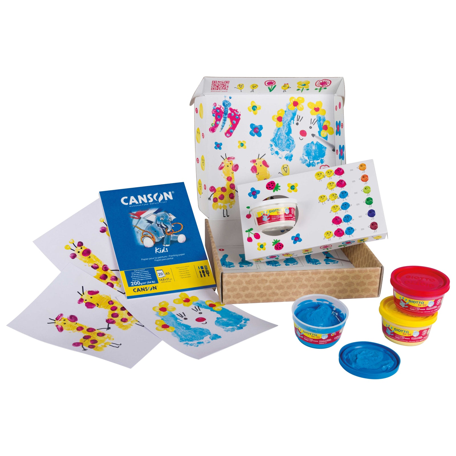 Kreativní sada GIOTTO be-bè My Little Feet na otisky rukou a nožiček – 5 ks
