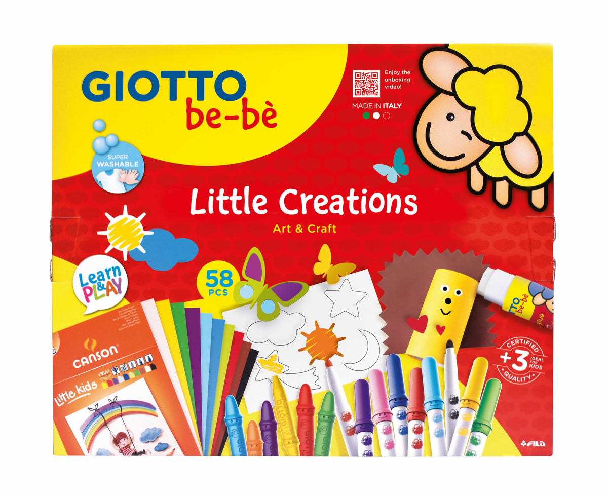 Kreativní sada na tvoření GIOTTO be-bè Little Creations 58 ks