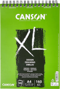 Kreslicí blok Canson XL Dessin A4 160 g/m² 50 listů kroužková vazba