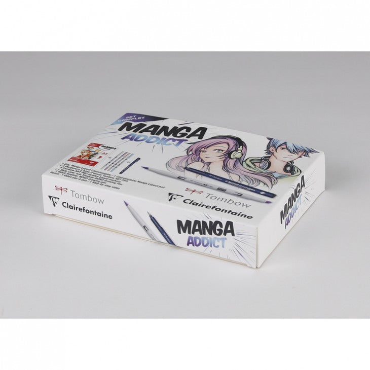 Kreslicí sada na mangu CLAIREFONTAINE Manga Addict Tombow A5 - 50 listů