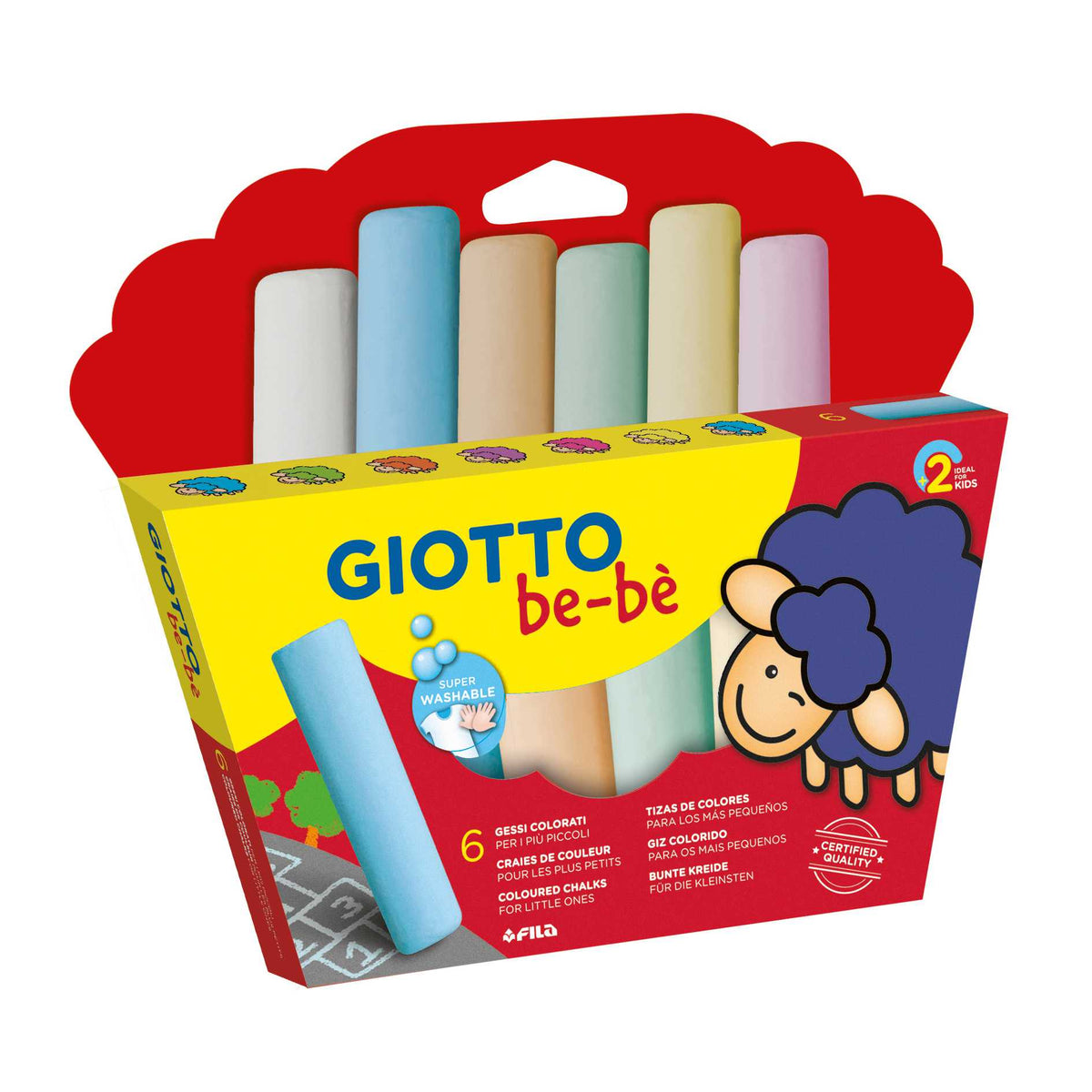 Křídy na chodník GIOTTO Be-Be 6 ks