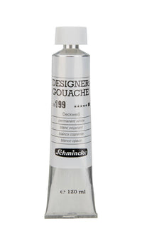 Kvašová barva Schmincke Designers Gouache 120 ml – 199 Krycí bílá