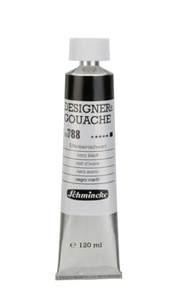 Kvašová barva Schmincke Designers Gouache 120 ml – 788 Slonovinová černá