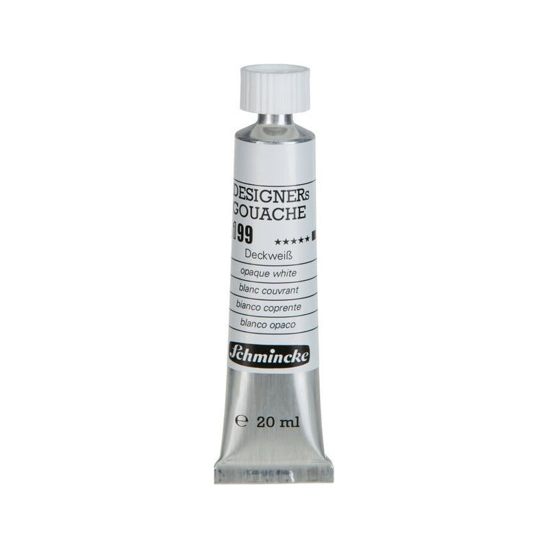 Kvašová barva Schmincke Designers Gouache 20 ml – 199 Krycí bílá