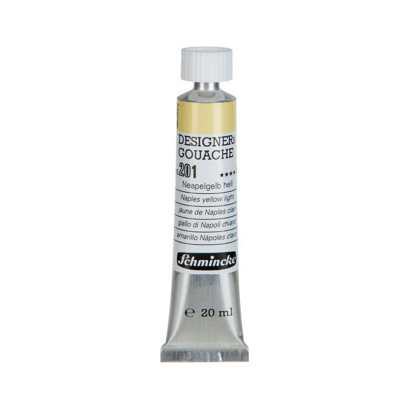 Kvašová barva Schmincke Designers Gouache 20 ml – 201 Neapolská žlutá světlá
