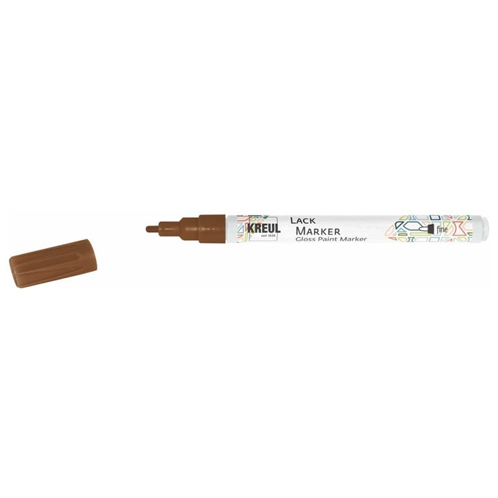Lesklý lakový popisovač Kreul fine – medená