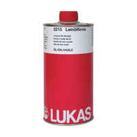 Lněný olej se sikativem LUKAS pro olejové barvy 1000 ml