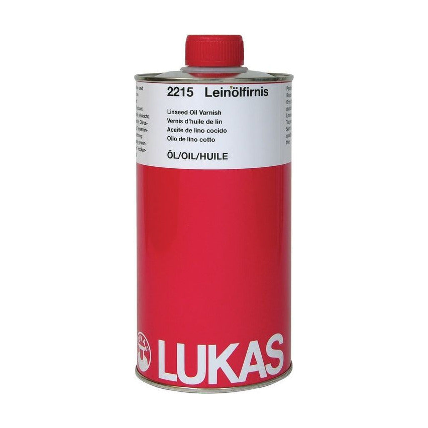 Lněný olej se sikativem LUKAS pro olejové barvy 1000 ml