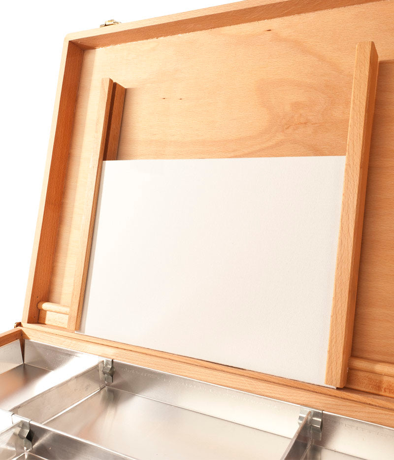 MABEF dřevěný kufřík na výtvarné potřeby 30 x 40 cm