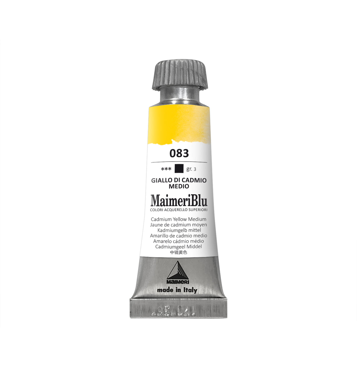 Profesionální akvarelová barva MAIMERI Maimeri Blu 12 ml – Kadmium žluté střední