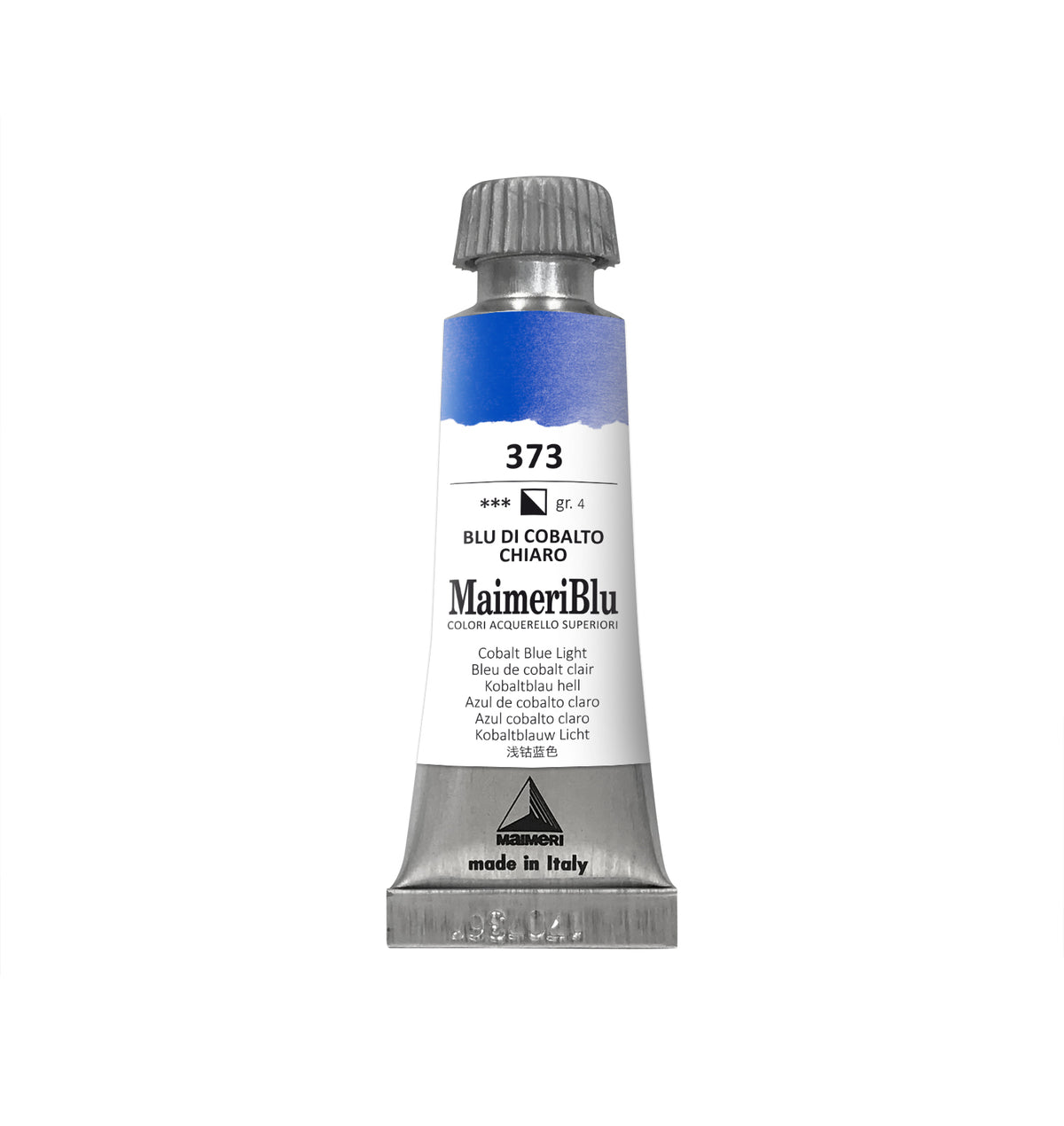 Profesionální akvarelová barva MAIMERI Maimeri Blu 12 ml – Kobaltová modř světlá