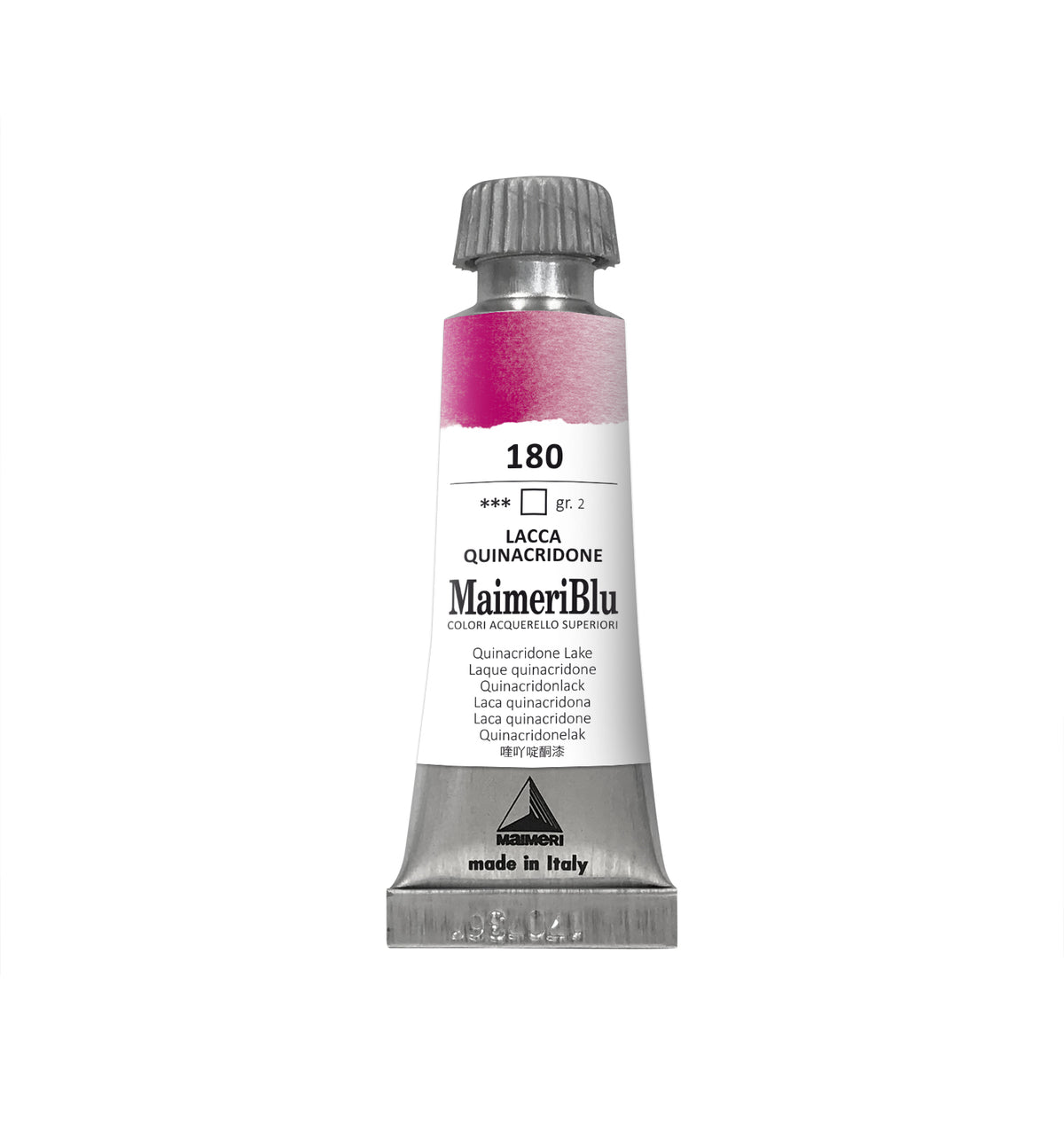 Profesionální akvarelová barva MAIMERI Maimeri Blu 12 ml – Chinakridonový lak