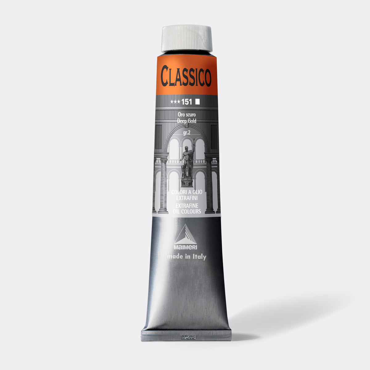 Jemná olejová barva Maimeri Classico 200 ml – Tmavé zlato