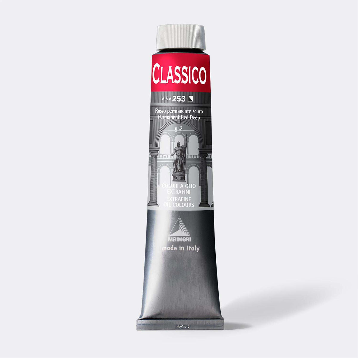 Jemná olejová barva Maimeri Classico 200 ml – Permanentní červená tmavá