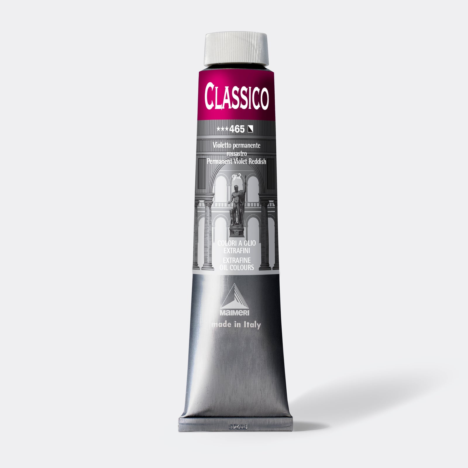 Jemná olejová barva Maimeri Classico 200 ml – Permanentní fialová načervenalá