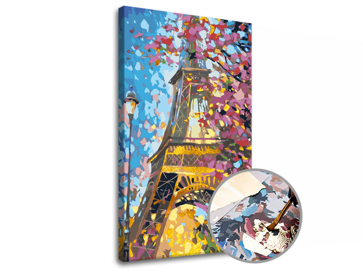 Maľovanie podľa čísel PREMIUM GOLD – Eiffel Tower