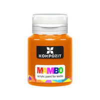 MAMBO Akrylová barva na textil a kůži 20 ml – 05 Oranžová