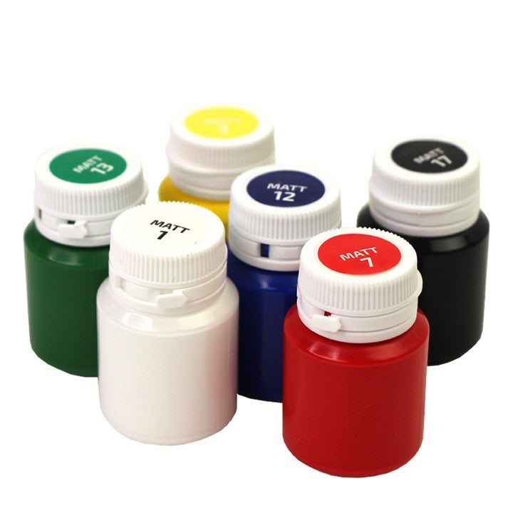 Matná akrylová farba na dekorácie, 6x20ml ROSA TALENT
