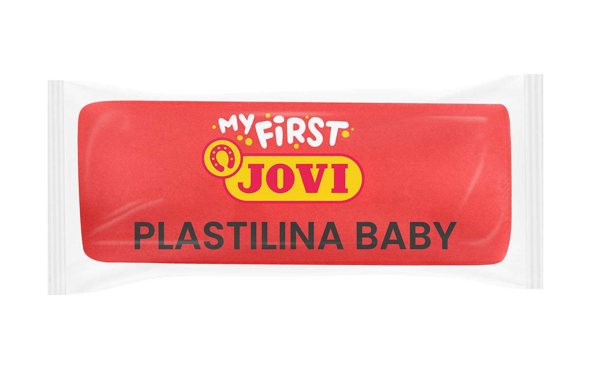 Měkká přírodní plastelína JOVI My First 38 g - červená