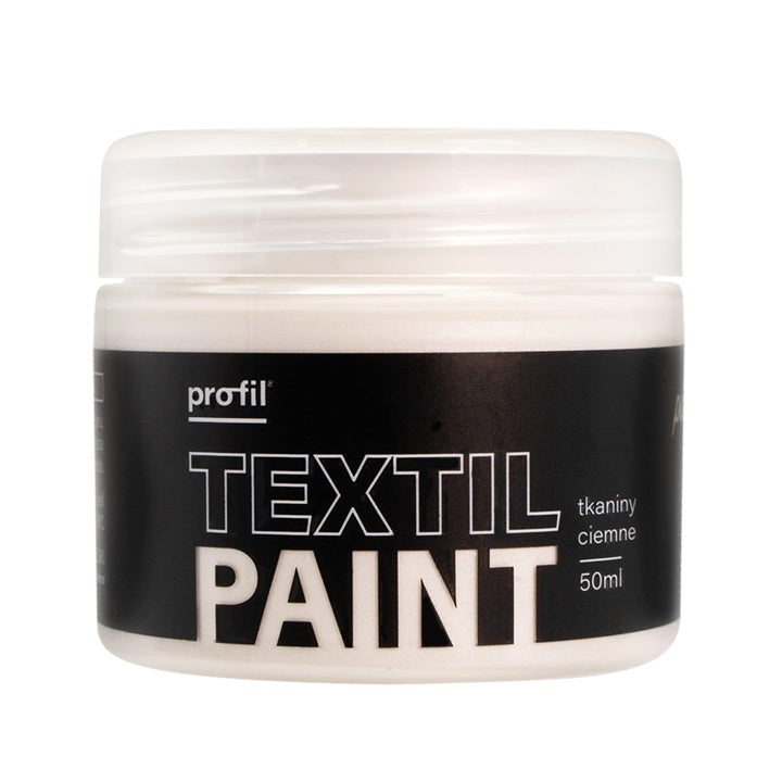 Metalická barva Profil na tmavý textil 50 ml – 04 - svetlo strieborná