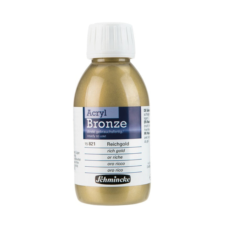 Metalický bronz Acryl-Bronze Schmincke 150 ml – 821 sýtozlatá
