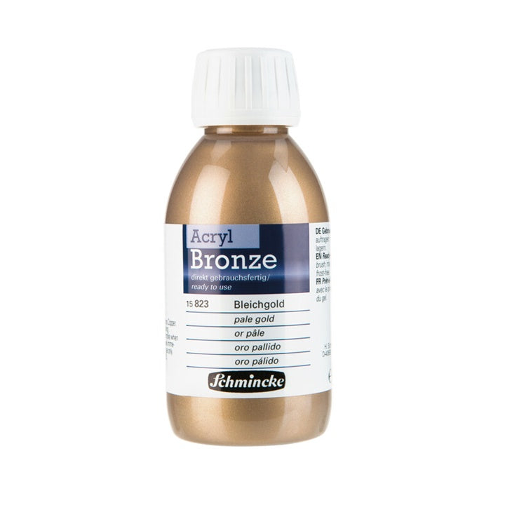 Metalický bronz Acryl-Bronze Schmincke 150 ml – 823 svetlozlatá