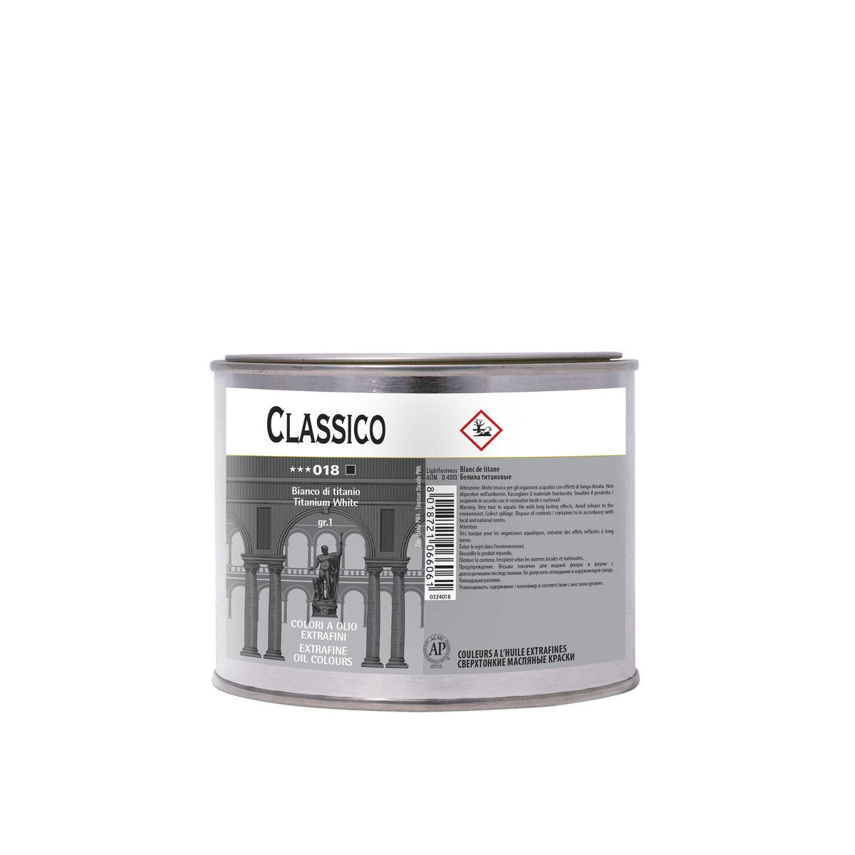 Olejová barva Maimeri Classico - 500 ml | vyberte si odstín – Slonovinová černá