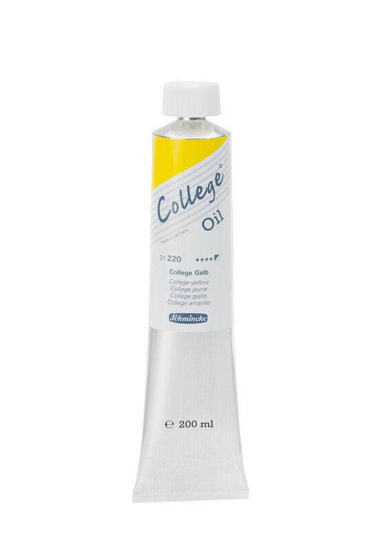 Olejová barva Schmincke College Oil 200 ml – 220 College žlutá