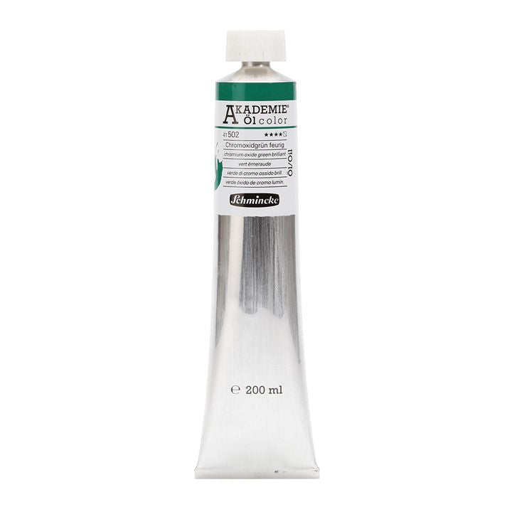 Olejové barvy Schmincke AKADEMIE 200 ml – 502 chromium oxide brilantná zelená