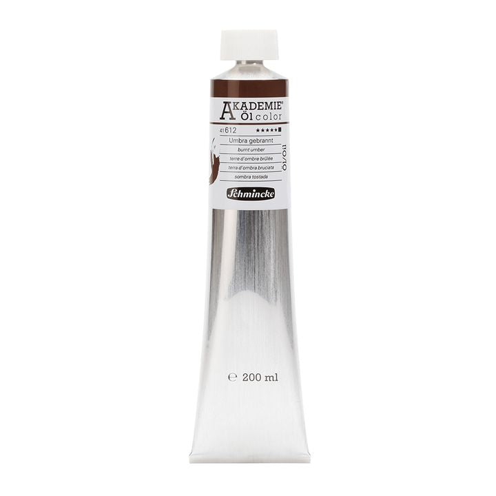 Olejové barvy Schmincke AKADEMIE 200 ml – 612 umbra pálená