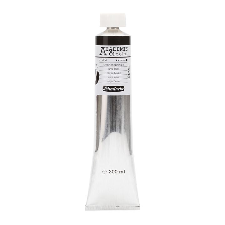 Olejové barvy Schmincke AKADEMIE 200 ml – 704 lamp black