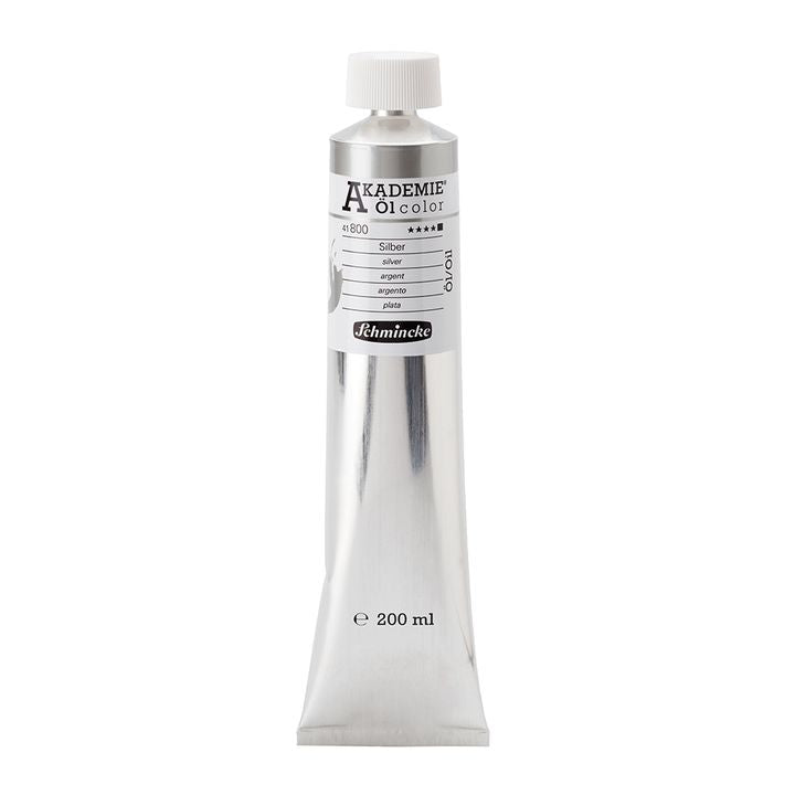Olejové barvy Schmincke AKADEMIE 200 ml – 800 strieborná